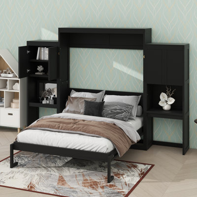 Lit escamotable avec bureau, coiffeuse et armoires Murphy