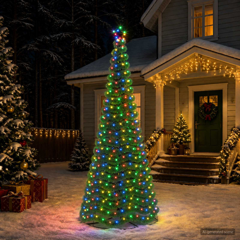 Christmas Tree, 250 cm, Multicolour