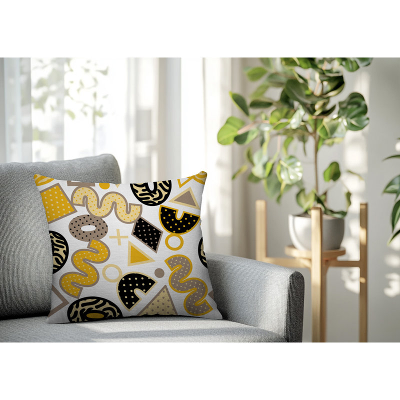 Coussin carré intérieur / extérieur Trixel, Carré 20 po
