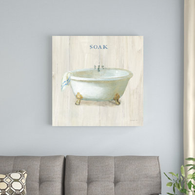 «Farmhouse Bathaign Soak» par Danhui Nai, reproduction d'art sur toile tendue