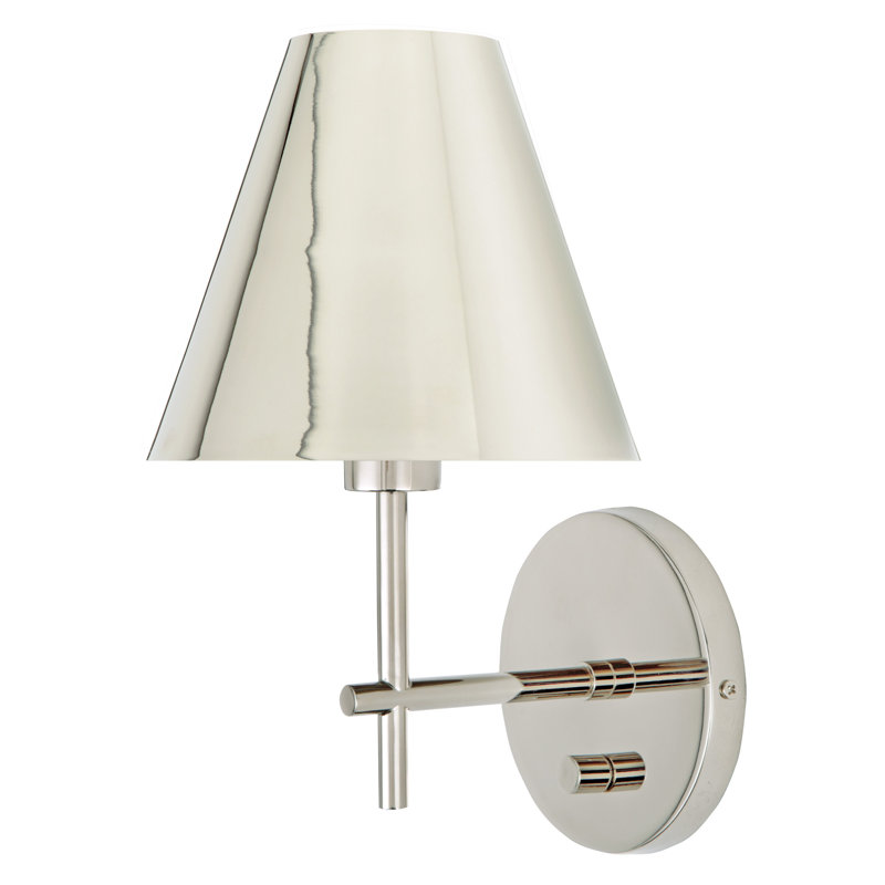 Apinya Armed Sconce, Polished Nickel