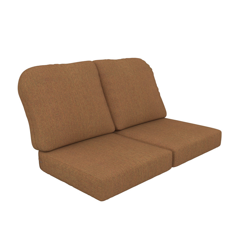 Indoor/Outdoor Sunbrella® Seat/Back Cushion, Canvas Teak