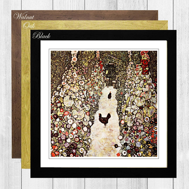 Gustav Klimt - Single Picture Frame Painting, Black