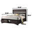Grand lit avec tiroirs de couleur grise - Sophistication Modern-861602160-861602172