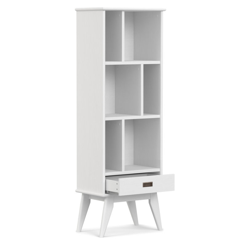 Bibliothèque et unité de rangement Draper, H 64 po x l 22 po x P 14 po, Blanc