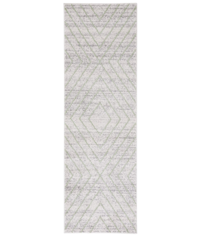 Tapis à motif géométrique Janes Performance, Tapis de couloir 2 pi 6 po x 8 pi