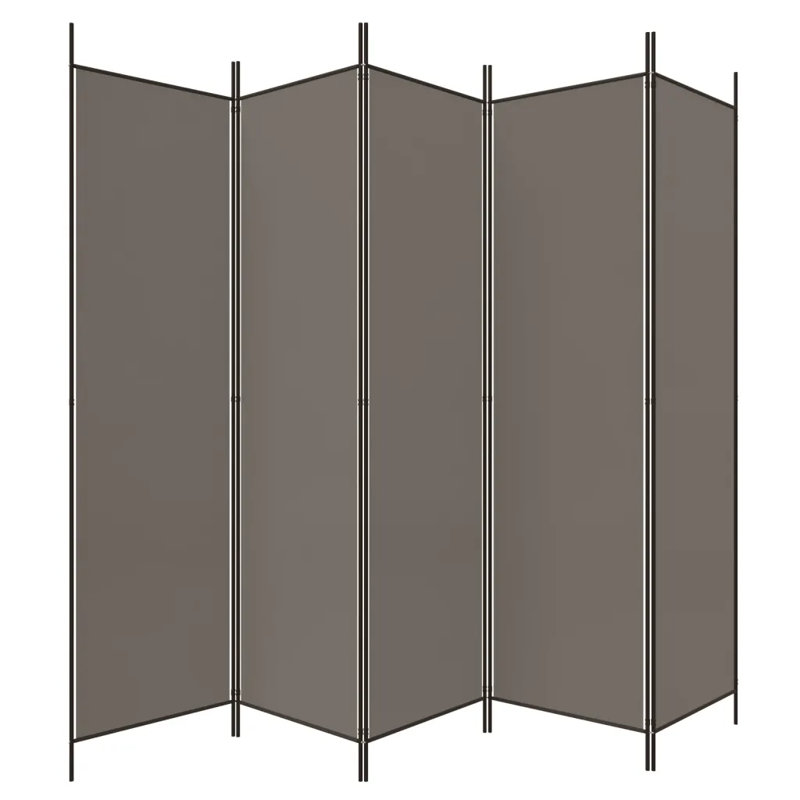 Kasimir Folding Room Divider, Anthracite, 200" H x 250" W, 5