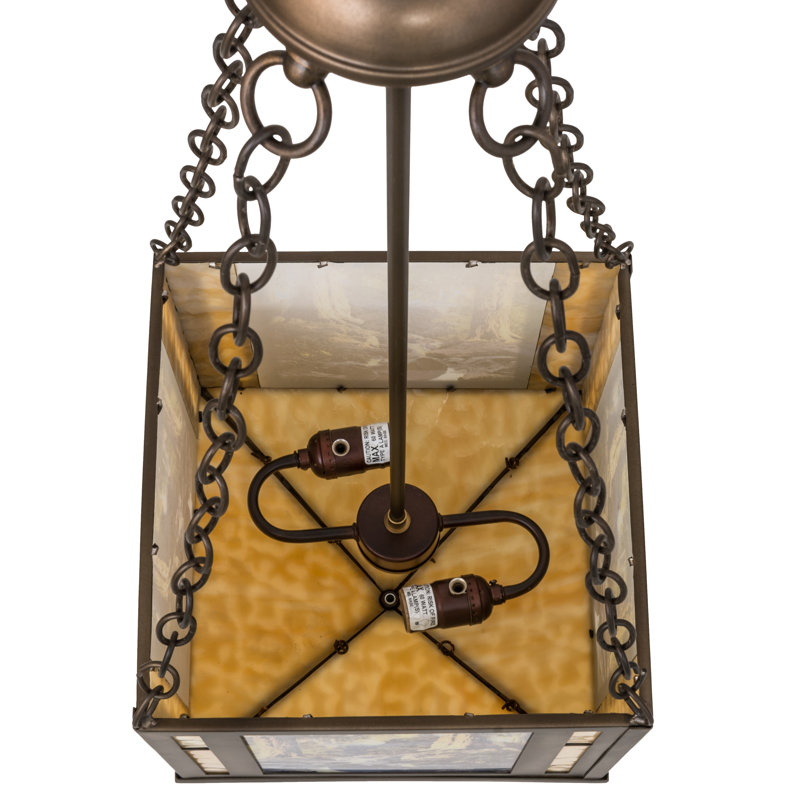 Rustic Lodge 2 - Light Geometric Chandelier