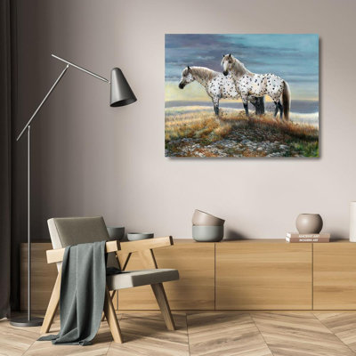 «Red Barrel Studio® Mock, Carolyn», reproduction d'art sur toile sous le titre Appaloosa Sundown