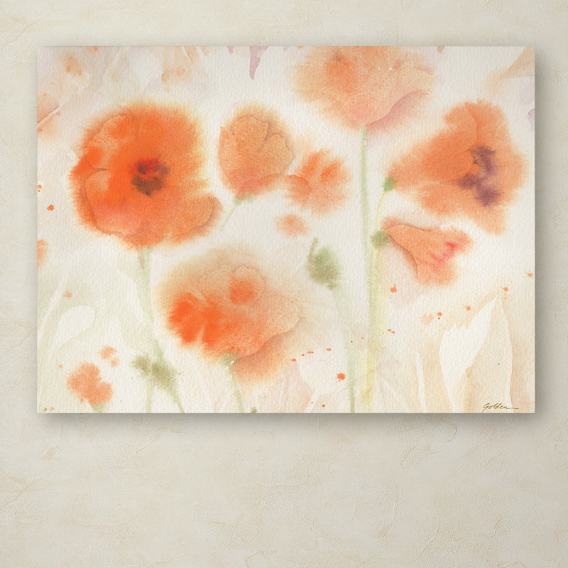« orange tons », reproduction d’art sur toile tendue, H 24 po x l 32 po x P 2 po