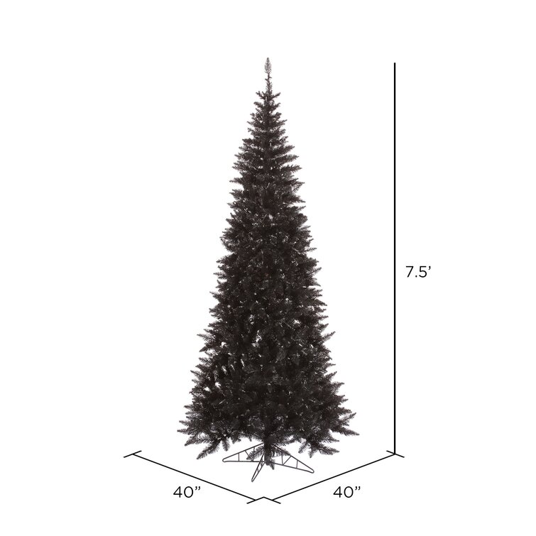 Vickerman 9' Black Fir Artificial Christmas Tree  Reviews Perigold