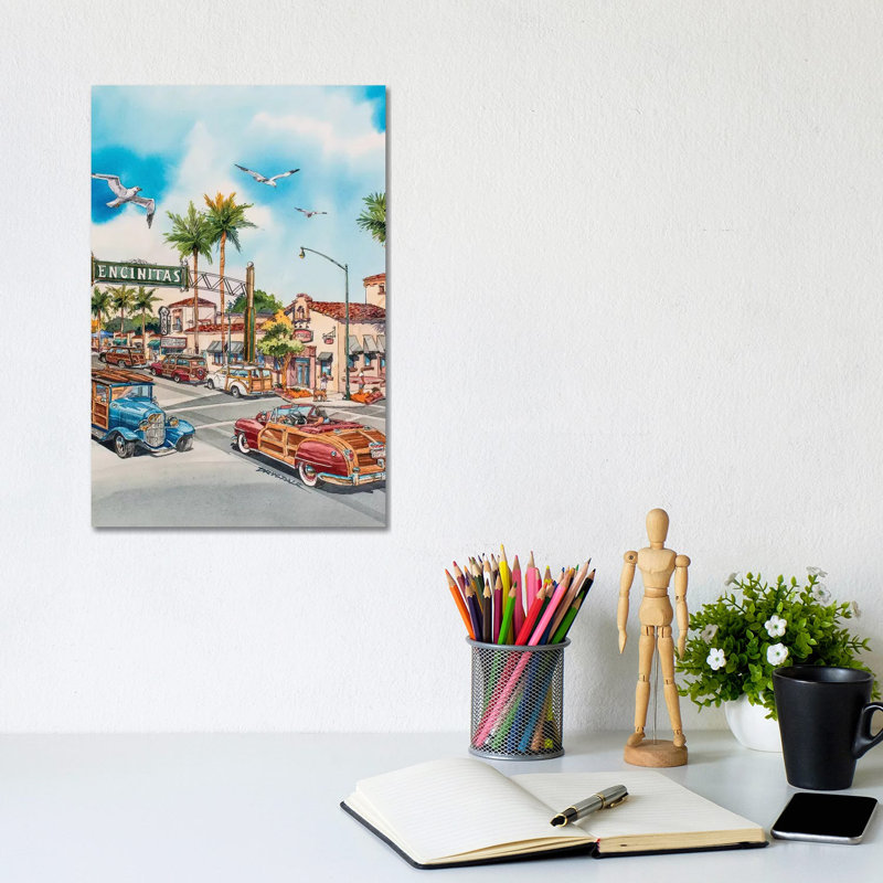 Encinitas Woodies by Bill Drysdale - Wrapped Canvas Gallery-Wrapped Canvas Giclée, 20.32 cm H x 30.48 cm W