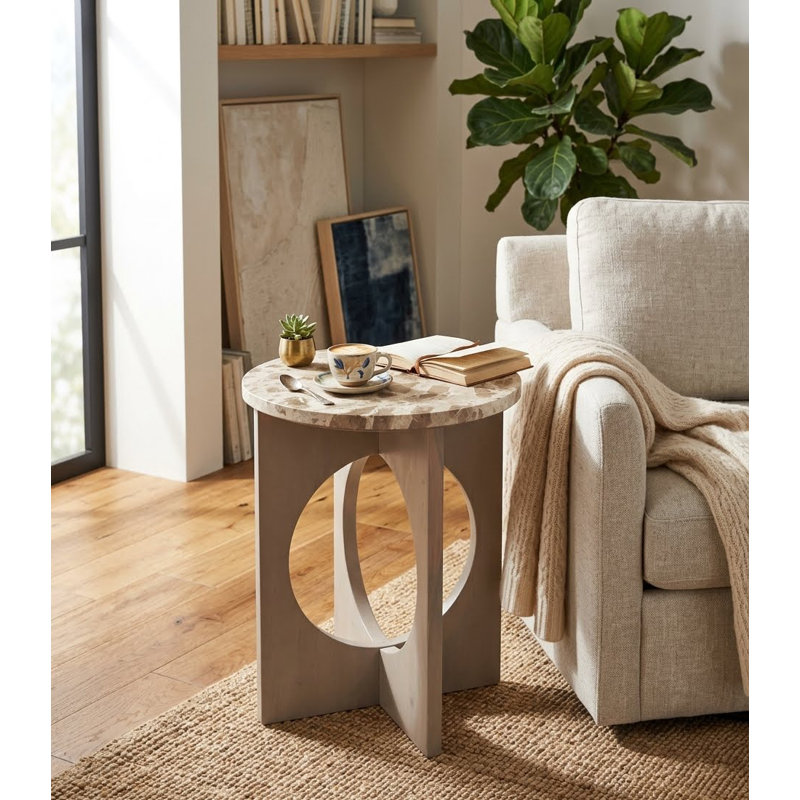 Table d'appoint en marbre Axis