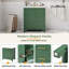 Meuble-lavabo vert 30 po avec lavabo, porte / tiroirs à fermeture en douceur, cadre et plateau amovible