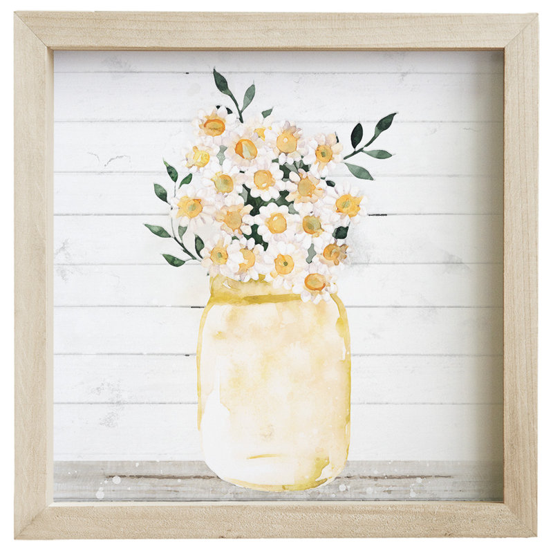 Marguerites jaunes en pot