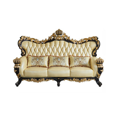 Thekla 93.7'' Leather Sofa
