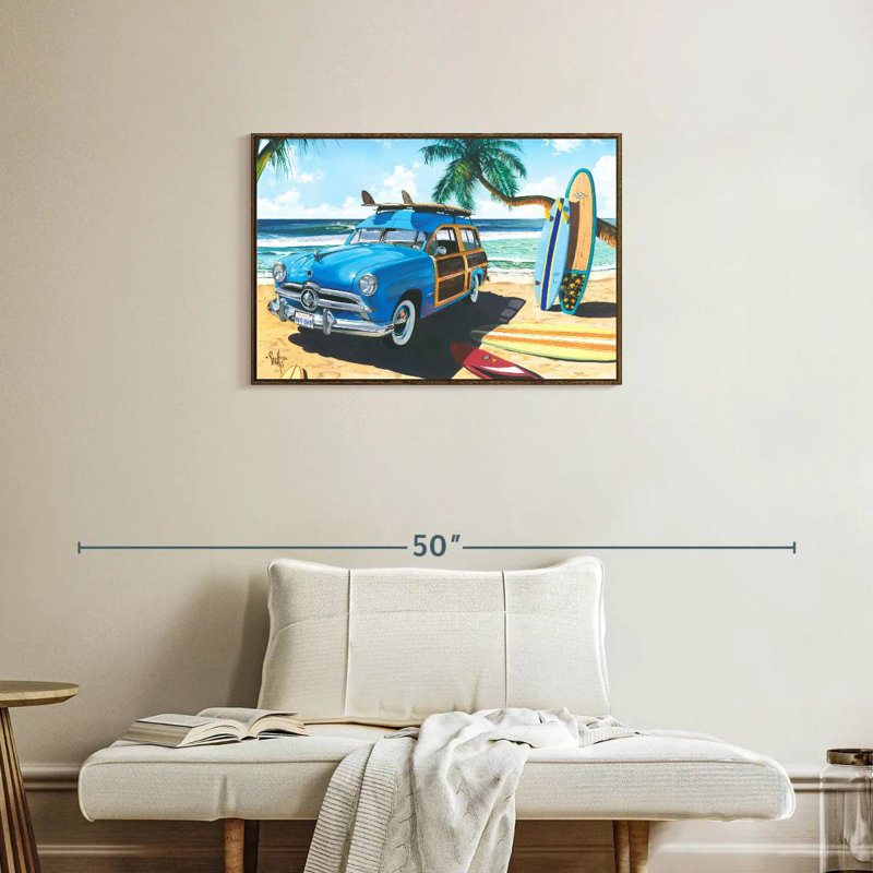 Amis tropicaux tropicaux, Cadre flottant noyer, 31 po x 21 po