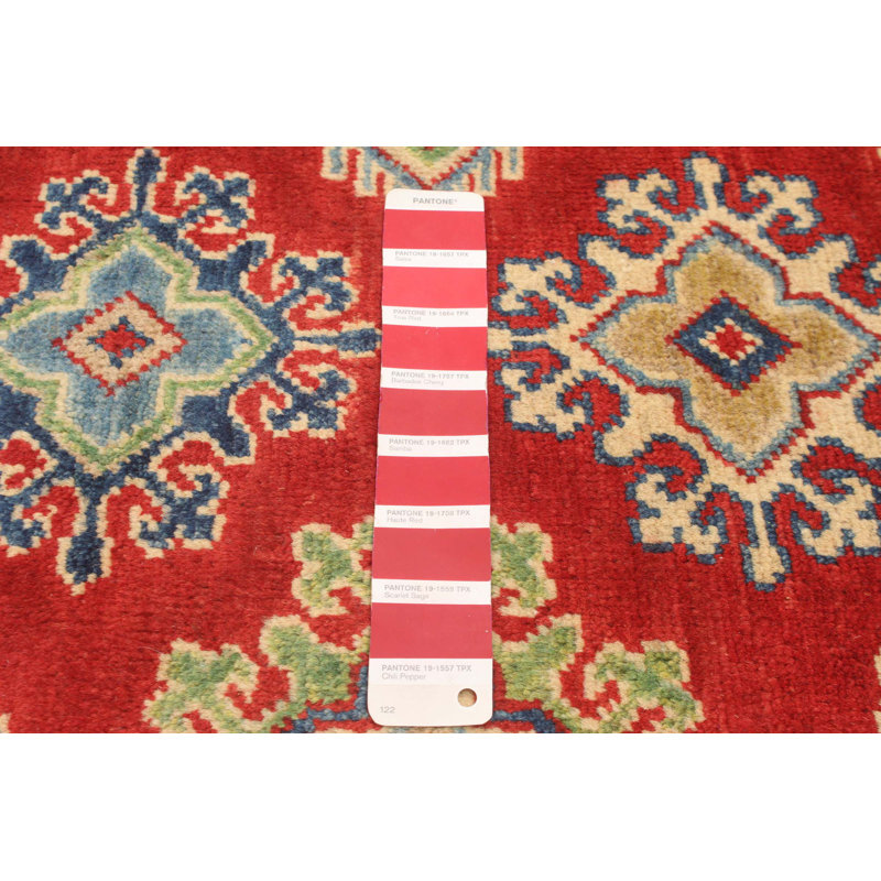 Tapis unique en laine noué à la main 6 pi 7 po x 9 pi 10 po nouvel âge Oliver-John