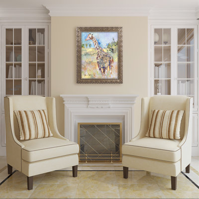 « giraffe », reproduction sur toile