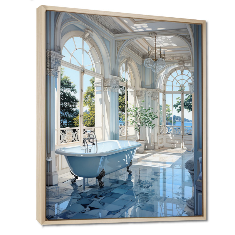Bathroom Tranquil Reflections II - Impressions encadrées pour salle de bain, H 20 po x l 12 po x P 1 po