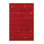 Tapis de zone rouge/jaune contemporain Zheng