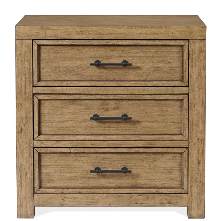 Oakland 3 - Drawer Nightstand, Set of 2