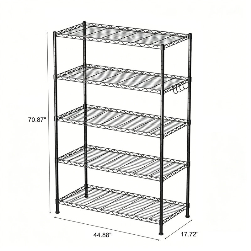 Rayonnage réglable à 5 niveaux