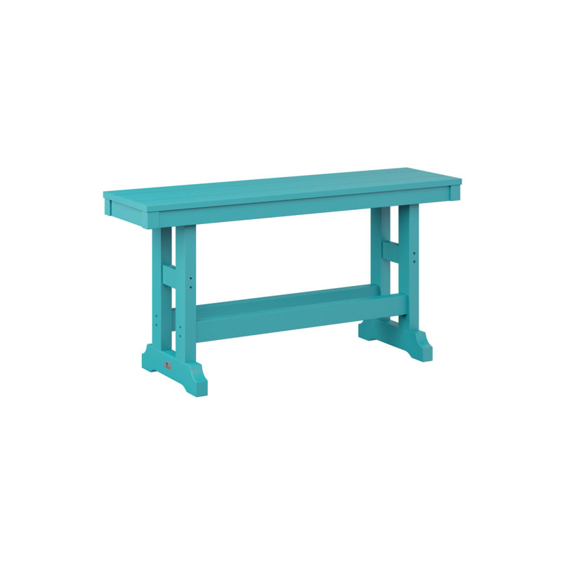 Banc de jardin berlinois 44 po Berlin Classic, H 23 po x l 44 po x P 12,5 po, Bleu Aruba