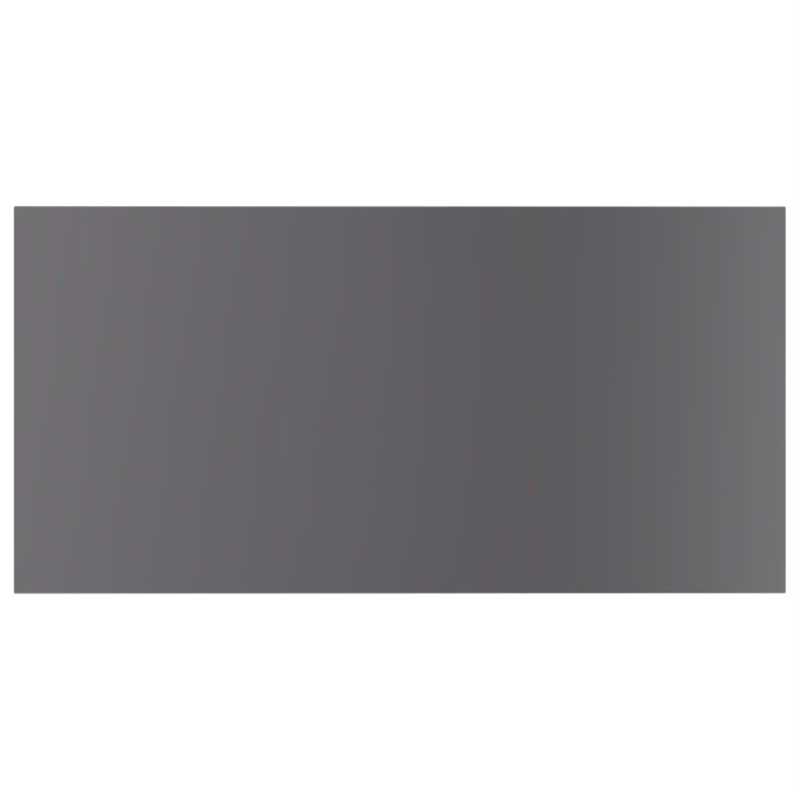 Tablettes flottantes étagères murales, Gris à haute brillance, H 0,6 po x l 23,6 po x P 15,7 po