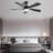 52 Inch Modern Ceiling Fan With 3 Color Dimmable 5 ABS Blades Remote Control Reversible DC Motor With Led Light-968244056-968244038