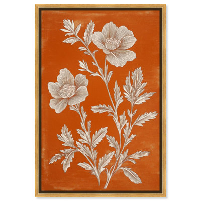 Art floral sur toile AmberLily III par Art Remedy