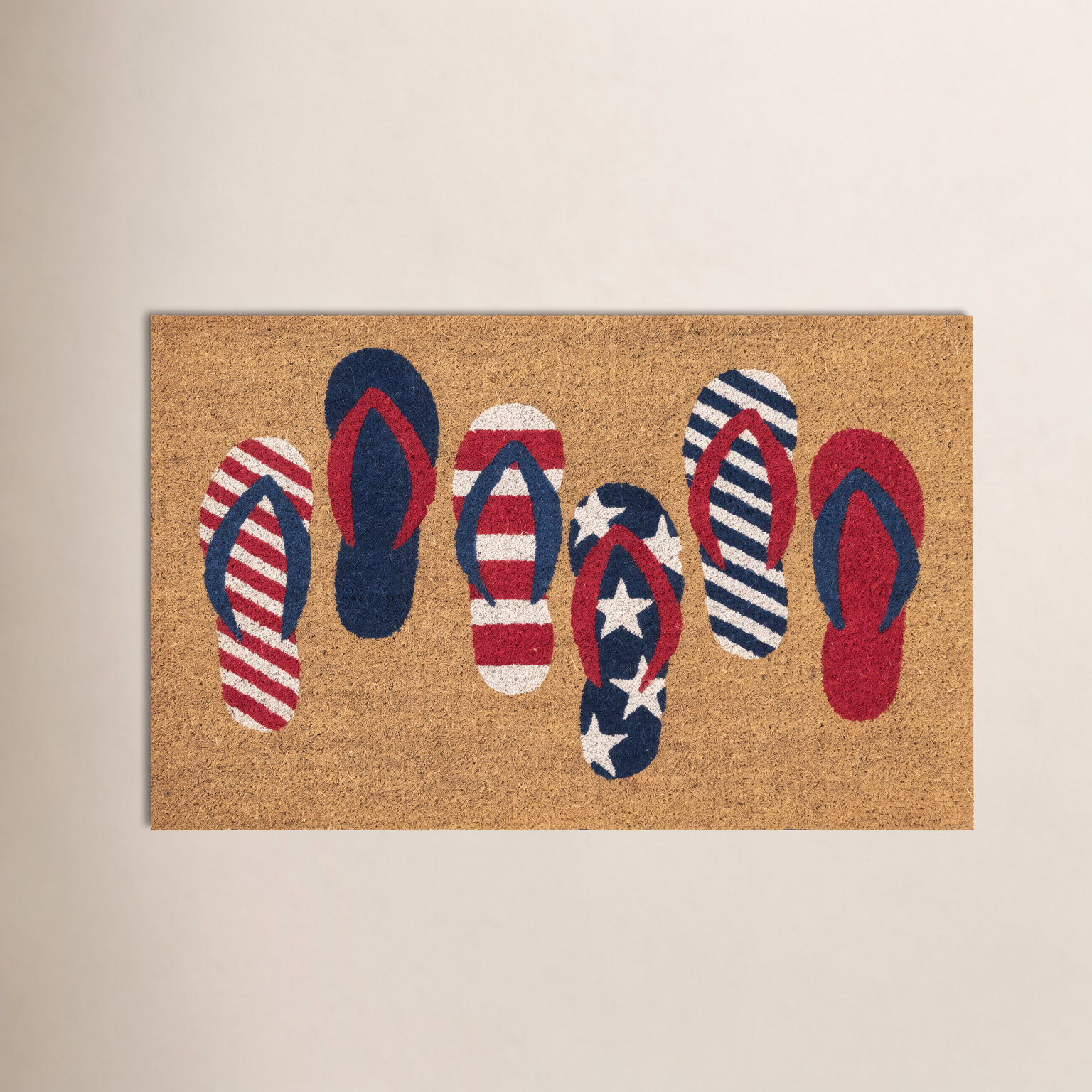 Cracraft Non-Slip Independence Day Doormat, Rectangle 2' x 3'