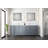 Jacques 84 in. W x 22 in. D Double Bath Vanity, and 34 in. Mirrors-37292517-112957818