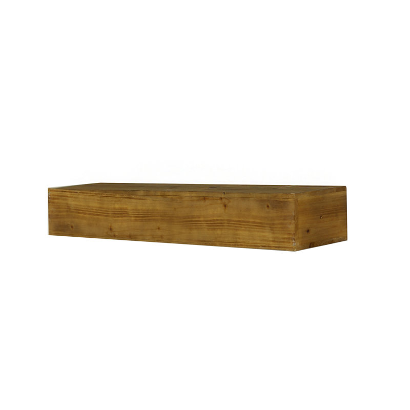 Tablette flottante en bois, Noir
