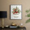 «Christmas Holiday Art Cxxxi», reproduction d'art encadrée - bois massif