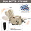 Fauteuil inclinable électrique à deux moteurs Power Beige-1103547839