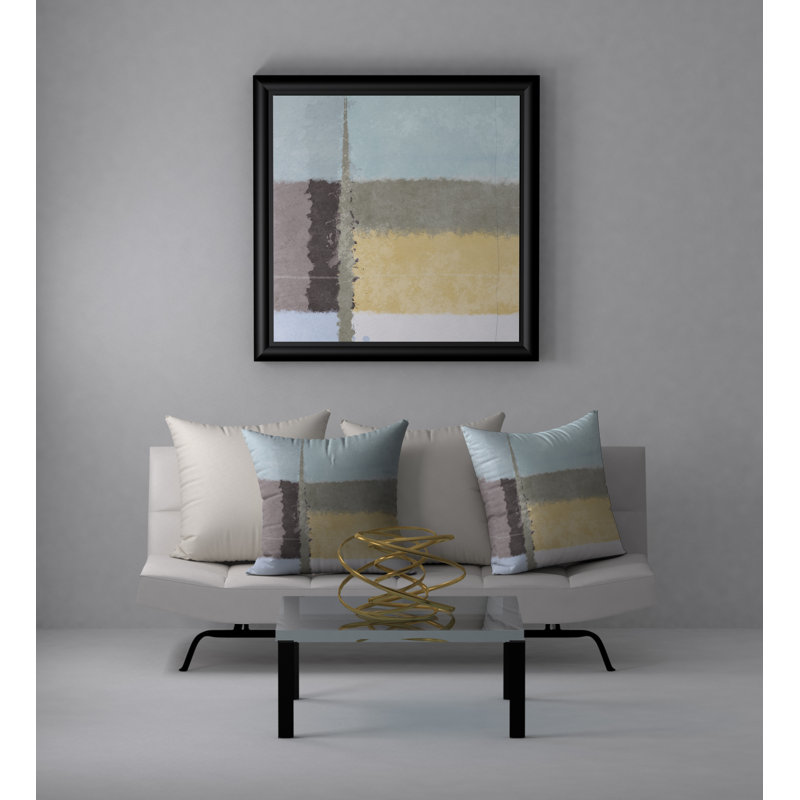 Abstract Throw Pillow, 18" H x 18" W