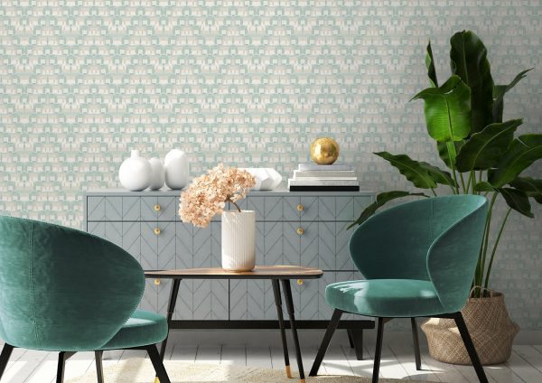 Pamperlone 10m x 60cm Wallpaper Roll, Light Green