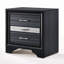 Table de chevet Naima, finition noire