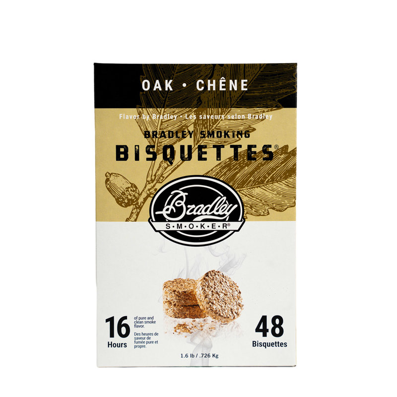 Bradley Smoker Bisquette, Oak, 48 pack