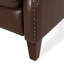Fauteuil inclinable en cuir PU avec rivets, fauteuil inclinable confortable pour le salon-511138527