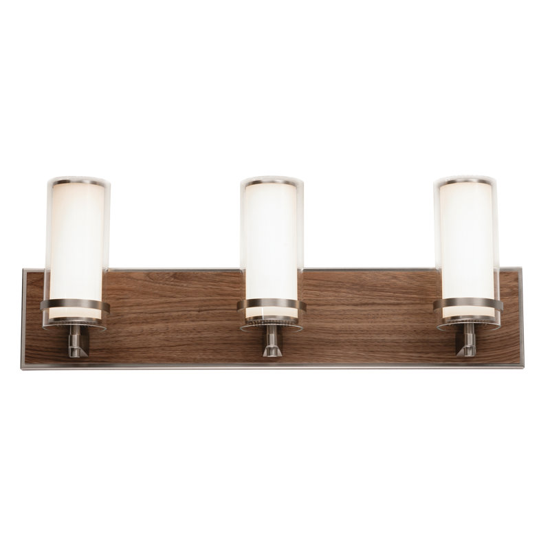 Makela 3 - Light Dimmable LED Vanity Light, Satin Nickel