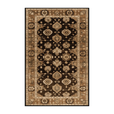 Tapis brun lavable à la machine