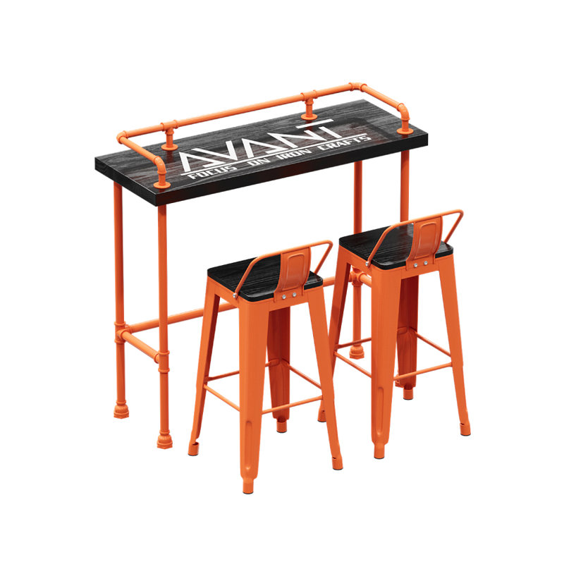 Kalvyn 2 - Person Solid Wood Top Trestle Dining Set, 45.28"H x 47.24"L x 17.72"W