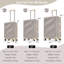 Ensemble de bagage 3 pièces, valises durables en ABS léger avec roues pivotantes et serrure TSA, bagages de cabine et bagages de cabine (20 po / 24 po / 28 po)