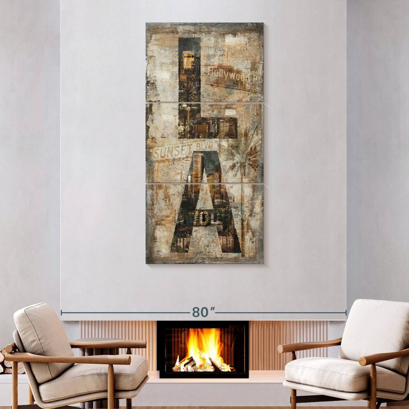 LA Vertical, 75" H x 36" W