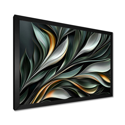 Murmures de printemps de Black Botanicals I - Abstract Botanicals Wall Art