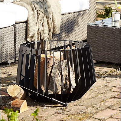 Alioth Round Steel Smokeless Fire Pit