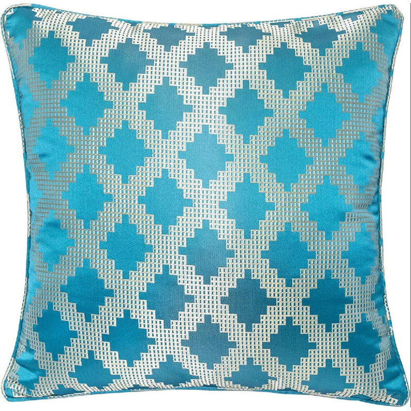 Coussin intérieur / extérieur Emesyn, H 20 po x l 20 po, Bleu