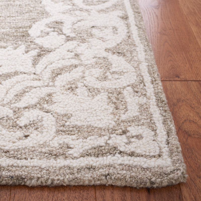 Massai Abstract Hand Tufted Wool With Cotton Cloth Backing Oriental Rug, Rectangle 5' x 8'